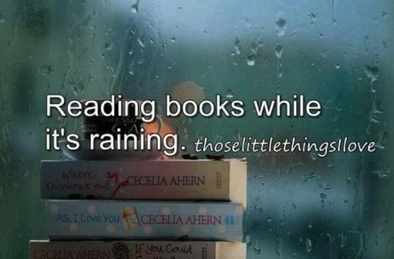 reading while raining