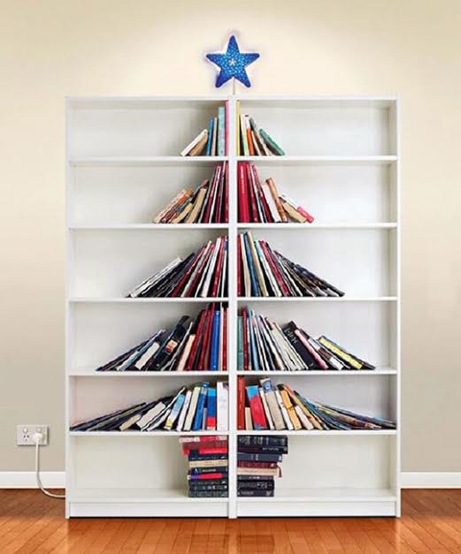christmas book tree